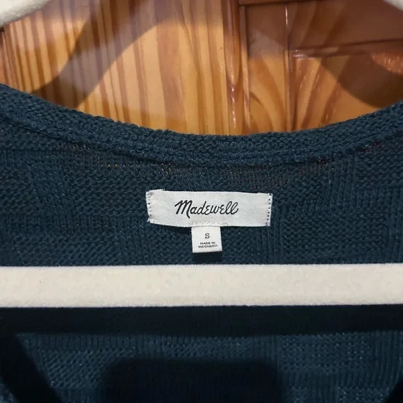 Madewell Deep Teal Knit Top - Picture 2 of 3